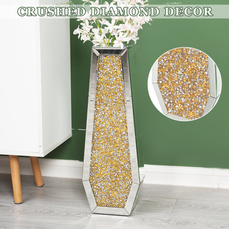 Crushed glass floor lamp on sale